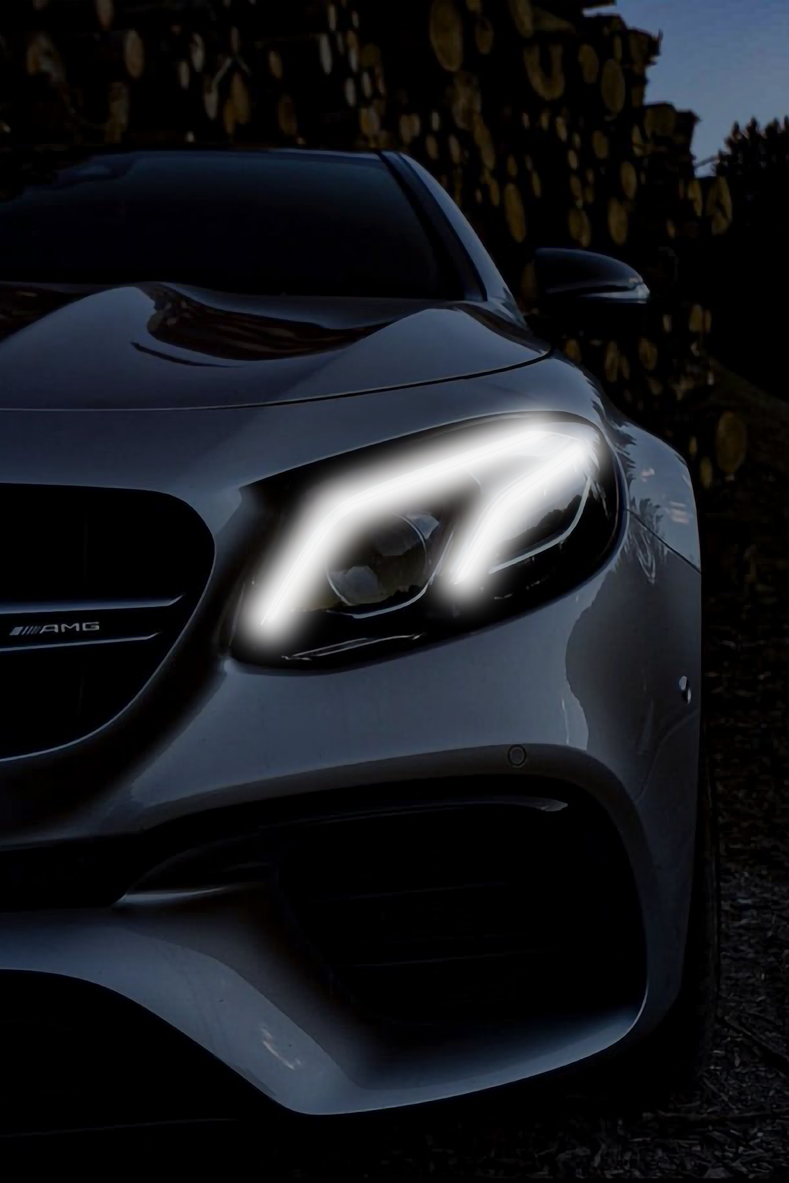 Neon Led Poster: Mercedes E63