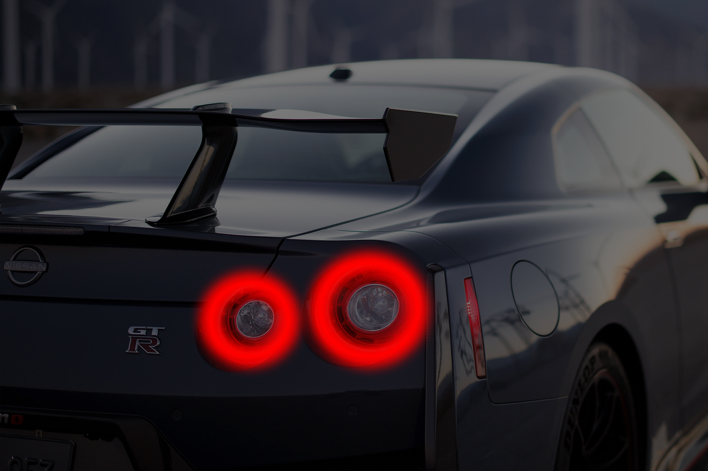 Neon Led Poster: Nissan GTR R35 rear v2
