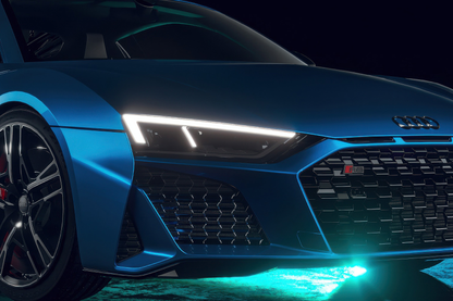 Neon Led Poster: Audi R8 Front