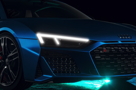 Neon Led Poster: Audi R8 Front