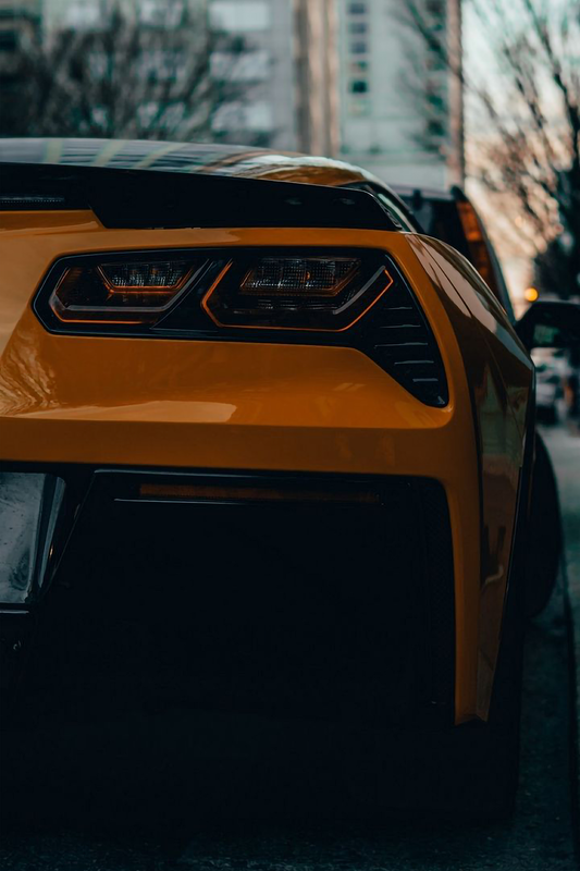 Neon Led Poster: Chevrolet Corvette C7 rear
