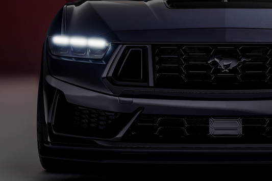 Neon Led Poster: Ford Mustang Dark Horse