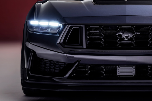 Neon Led Poster: Ford Mustang Dark Horse