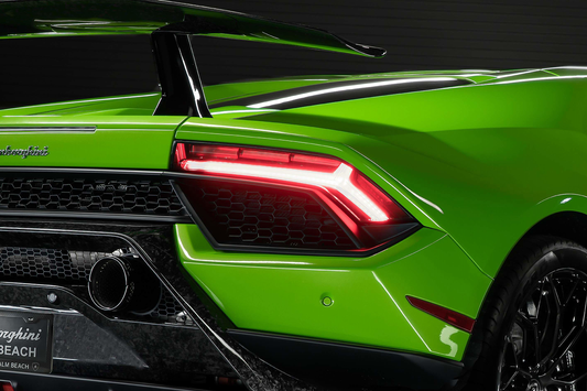 Neon Led Poster: Lamborghini Huracan rear