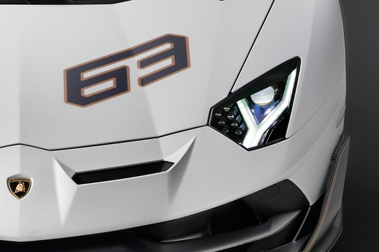 Neon Led Poster: Lamborghini Aventador SVJ front