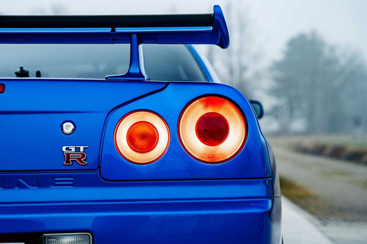 Neon Led Poster: Nissan GTR R34