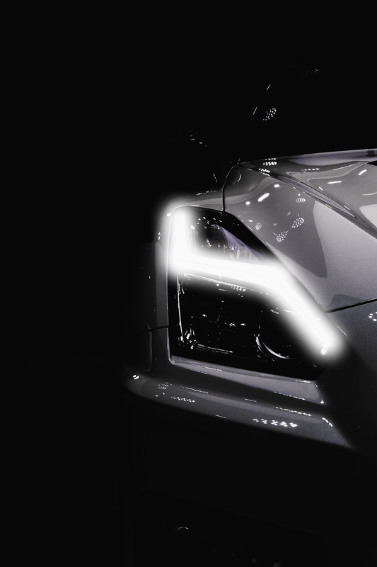 Neon Led Poster: Nissan GTR R35 front