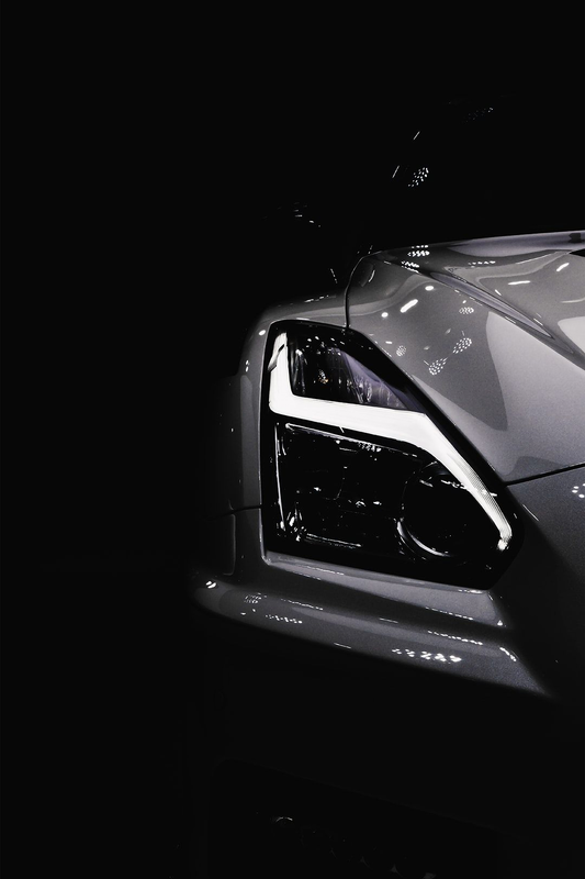Neon Led Poster: Nissan GTR R35 front