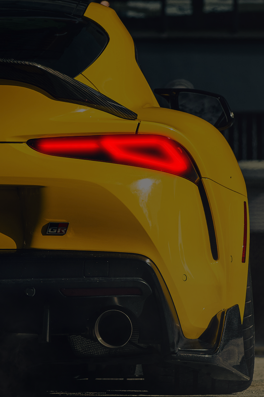 Neon Led Poster: Toyota Supra A90 rear